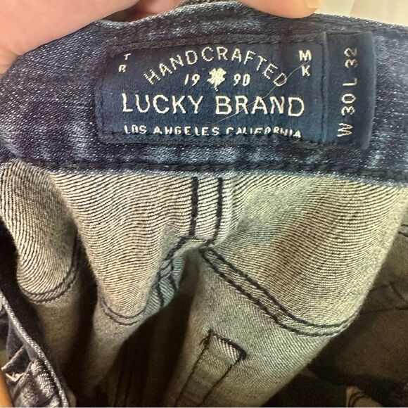 Lucky Brand 221 Original Straight Men's Dark Blue Jeans 32x32 - Picture 8 of 9